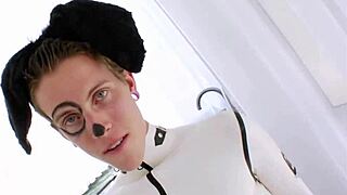 two lingerie shemales bareback bdsm rimjob spanking shy femboy