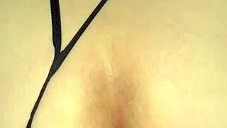 Homemade sex with sexy mature in lingerie, came inside 50-year-old