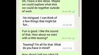 Coworkers Share Steamy Dirty Fantasies Moaning