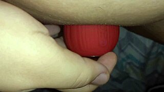 BIG CLIT VIBRATOR SUCKS MY HORNY WET PUSSY TEASING!