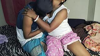 married bride cheats doggy with milk seller in bedroom