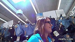 Glamorous Czech Shop Girl Teased Stripped Nailed Hardcore POV