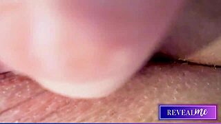 horny milf fingers tight pussy vibrates to squirt orgasm