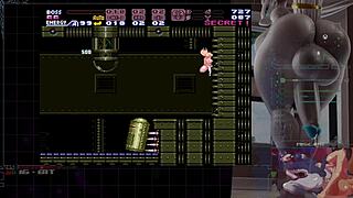 I'm hooked on nude Samus mod in Super Metroid arcade 990 rooms part 1