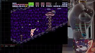 I'm hooked on nude Samus mod in Super Metroid arcade 990 rooms part 1