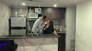 Latina milf wife lingerie blowjob leads to creampie delight