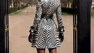 Genesis tempts in leather boots, teasing big tits outdoors day three