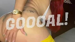 colombian amateur masturbates wildly for copa america victory