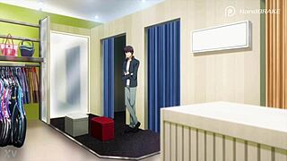 Shiba miyuki strips bare exposing perky nipples