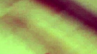 Girlfriend strips masturbates then endures hardcore fucking from boyfriend