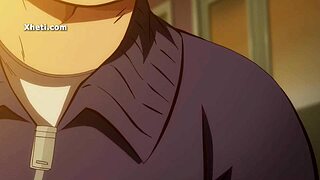 anime hentai doggystyle creampie with big tits bent over pussy fuck