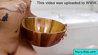 Busty Blonde Slippery Nuru Sex Massage