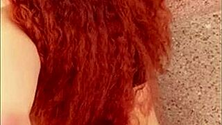 Redhead gym babe pounded at private pool!