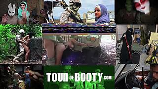 Muslim Prostitute Sucks American Soldier's Big Dick In Army Tour