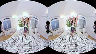 barely legal brunette solo vr play teases my view