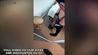 use my holes this valentine's with redhead mistress in fishnets compilation