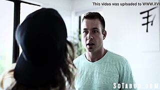 hey ignorant dude, watch me convert this petite lesbian stepsis with my monster cock licking!