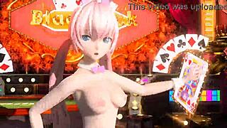 oh god megurine luka's big tits in bunny nude... wow!!