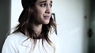 hey ignorant dude, watch me convert this petite lesbian stepsis with my monster cock licking!