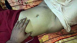 hot indian bhabhi's tight pussy slammed hard by massive cock missionary style