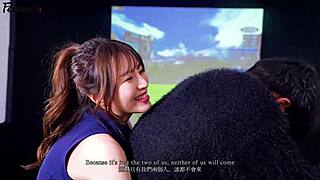 Korean College Girl Pays Favor with Body Riding Old Man