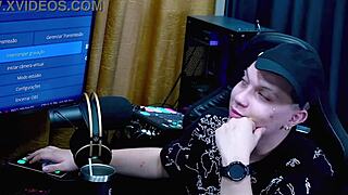 belinha baracho grabs host kisses hot and gropes his cock what a tease podcast