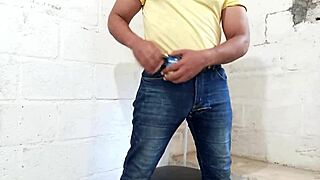 yuri gacho's thick brazilian cock squirts massive load