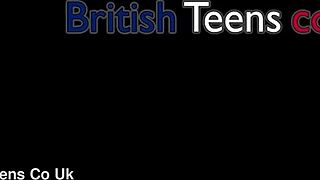 18 year old british redhead in lingerie swallows hot cum load