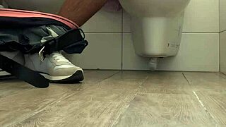 wow friend jerks to explosive bathroom orgasm spy cam