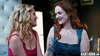 siri dahl's big tits crush charlie forde in hardcore lesbian fingering taboo