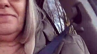 amateur housewife flashes tits going down public road