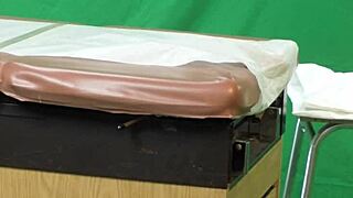 scarlett johnson chokes on cock during deep medical vag probe