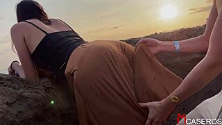 that sexy italian stranger begged for my cock doggystyle on the beach