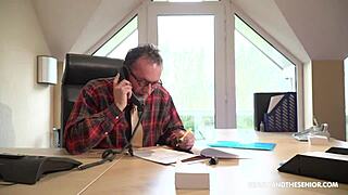 Skinny Babe Begs Sir for Doggystyle Blowjob Facial Cum!