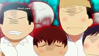 anime hentai doggystyle creampie with big tits bent over pussy fuck