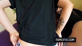 Stepdad FUCKS Bratty Laney and Minxx Hard!