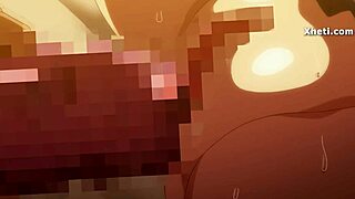 anime hentai doggystyle creampie with big tits bent over pussy fuck