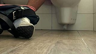wow friend jerks to explosive bathroom orgasm spy cam