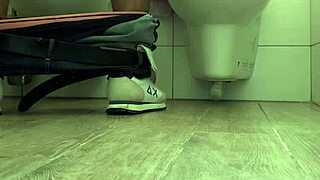 wow friend jerks to explosive bathroom orgasm spy cam