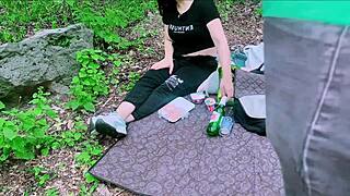 stranger bends camping latina's fat ass for wild outdoor homemade fuck