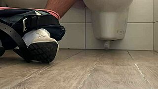 wow friend jerks to explosive bathroom orgasm spy cam