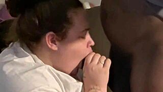 bamvisions young slut slurps big black cock for sloppy facial cumshot