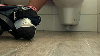 wow friend jerks to explosive bathroom orgasm spy cam