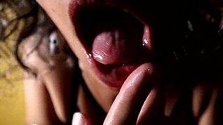 damn she gets so wild and expressive sucking that cock till cum fills her mouth!