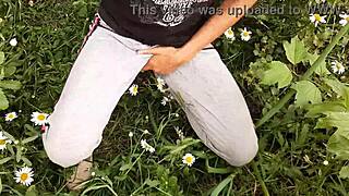 i SPY neighbor's PANTIES OFF as she masturbates to orgasm in daisies
