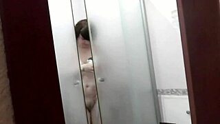 sexy mature frina showers big tits ass wet pussy roommate films close-up... bring towel!