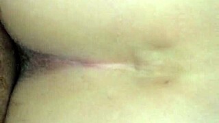 Wife's Tight Pussy Grinds Hard on Massive Cock Riding Intense