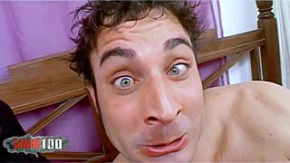 Chloe Delaume's tight blonde holes wrecked by rough anal deepthroat cumshot