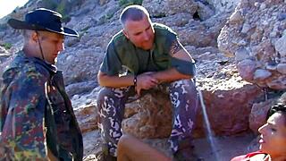 Lorena Sanchez Spreads Shaved Anus Wide for Interracial Ass-to-Mouth Facial