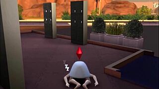 raven's public gym workout jiggles big tattooed tits comically